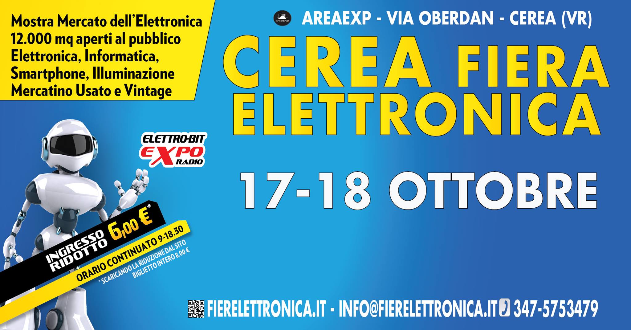 Fiera dell’Elettronica 2020 all’Area Exp di Cerea Città di Verona