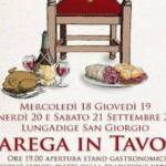 carega in tavola