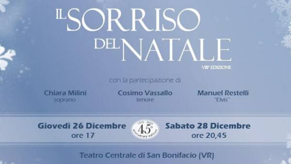 Concerto “Il Sorriso del Natale” a San Bonifacio